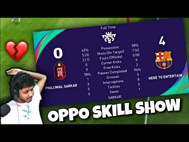 OPPONENTS SKILL SHOW KILLED ME | FIRST FACE CAM VIDEO 😓