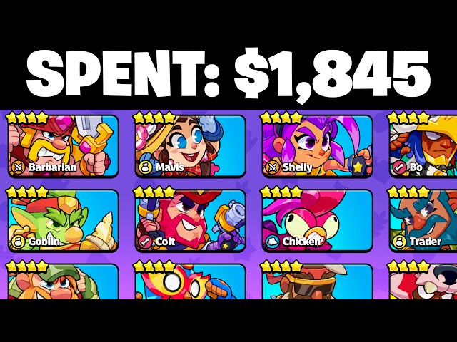 I Spent $1,845 To MAX Squad Busters...