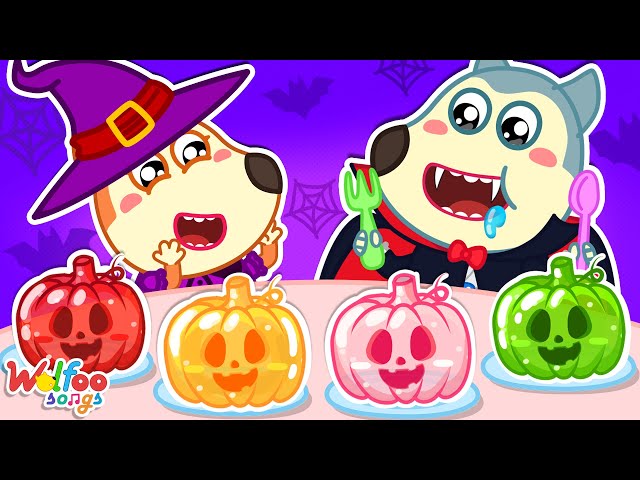 What Does It Taste Like?-Colorful Halloween Desserts| Kids Songs & Nursery Rhymes @WolfooFamilySongs