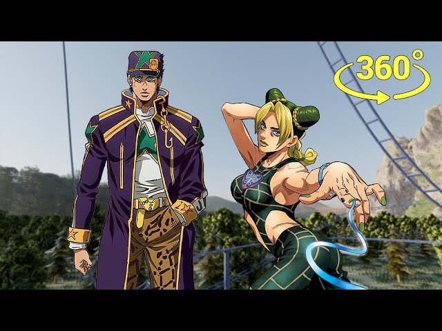 VR 360° || Roller Coaster ANIME || JoJo Stone Ocean