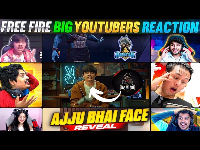 All YouTubers REACTION On AJJUBHAI FACE REVEAL 😱🔥 Total Gaming Face Reveal