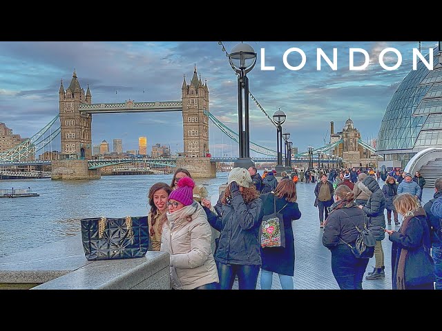 England, London Sunset Walk | Borough Market to Tower Bridge London | Central London | [4K HDR]