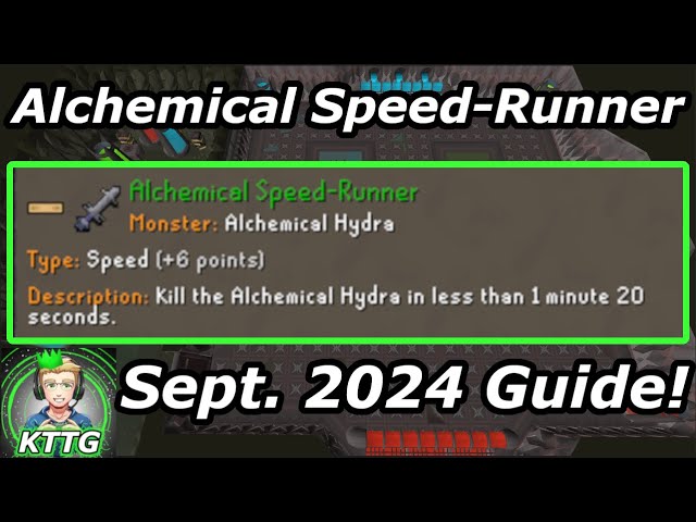 Alchemical Speed Runner Guide 2024! Grand Master Combat Achievement! OSRS!