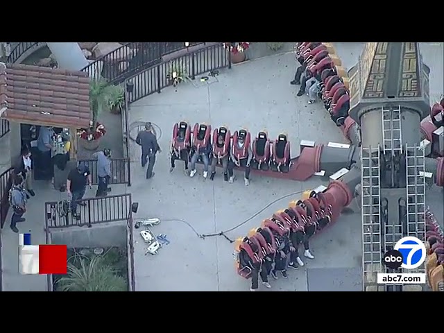 Riders stuck for over an hour on California amusement park ride