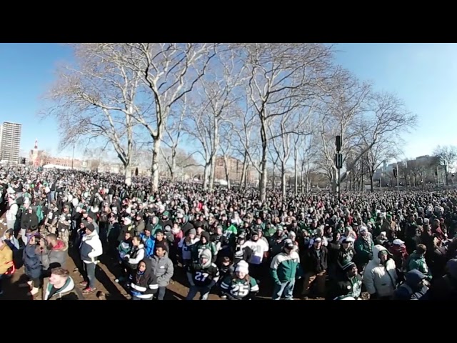 Eagles Parade - Lane Johnson and Chris Long