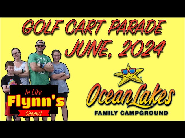 Ocean Lakes Family Campground Golf Cart Parade in 360 VR