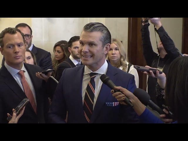 RAW: Donald Trump's Secretary of Defense nominee Pete Hegseth speaks to reporters