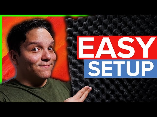 EASY Acoustic foam setup - Improve your YouTube audio! 🔊