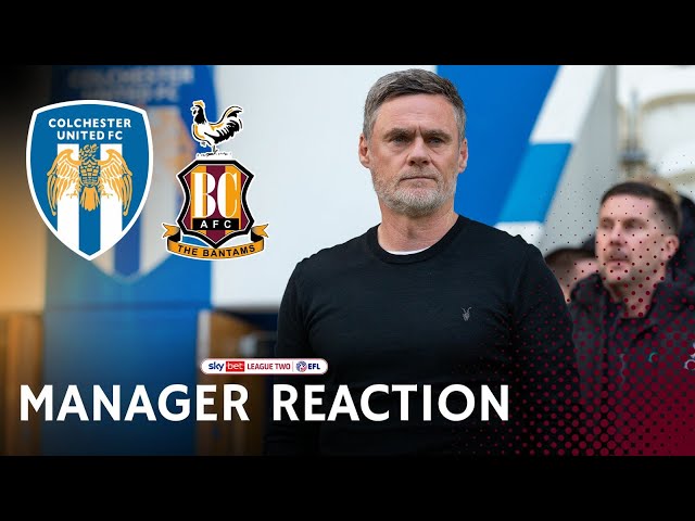 MANAGER REACTION: Alexander reflects on Colchester trip.