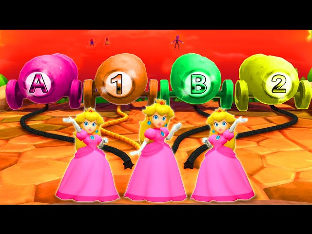 Mario Party: The Top 100 Minigames - Peach Vs Mario Vs Daisy Vs Waluigi (Master COM)