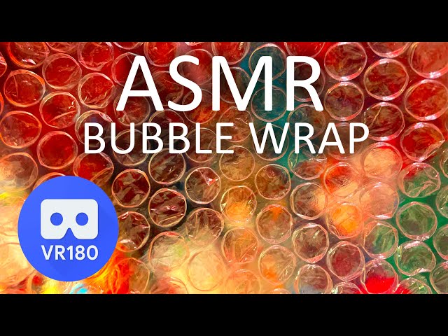 VR180 ASMR Bubble Wrap | Crinkling Sounds | No Talking | Virtual Reality / VR180 Version