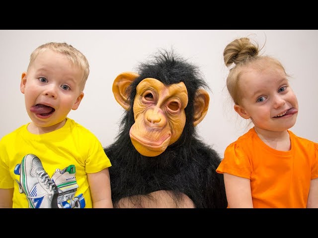 MONKEY GOES to Gaby and Alex | Monkey Funny video and More