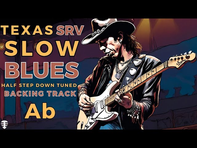 CRIMINAL SLOW BLUES Texas SRV style backing track in Ab