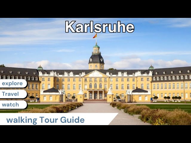 Karlsruhe Walking Tour 4K | Explore Karlsruhe Palace, Market Square, and City Highlights in Ultra HD