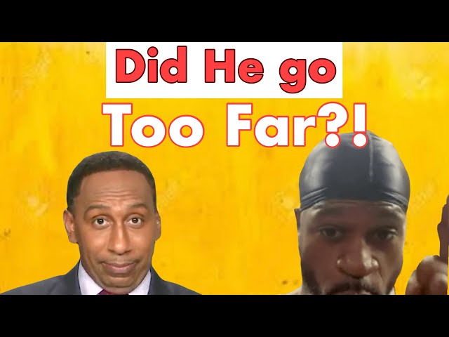 Stephen A Smith FIRES BACK At Stephen Jackson For Calling Him A Snitch!.  #stephenasmith