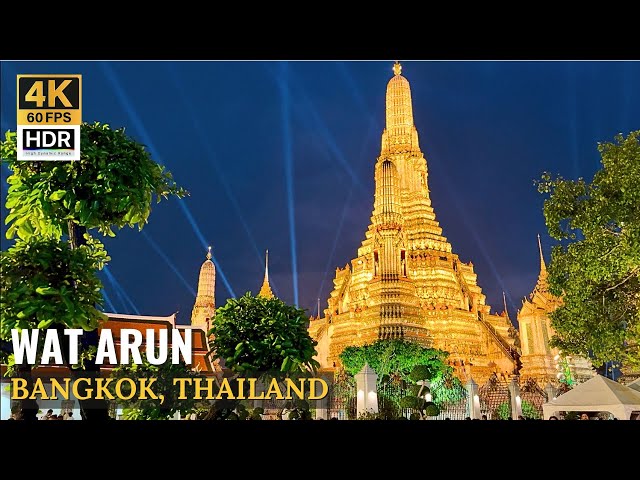 [BANGKOK] Wat Arun "Light & Drone Display Celebrating The Temple’s Heritage" | Thailand [4K HDR]