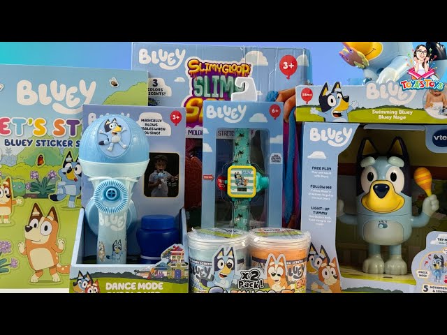 Bluey Toy Collection Unboxing Review | Bluey Dance Mode Bubble Machine