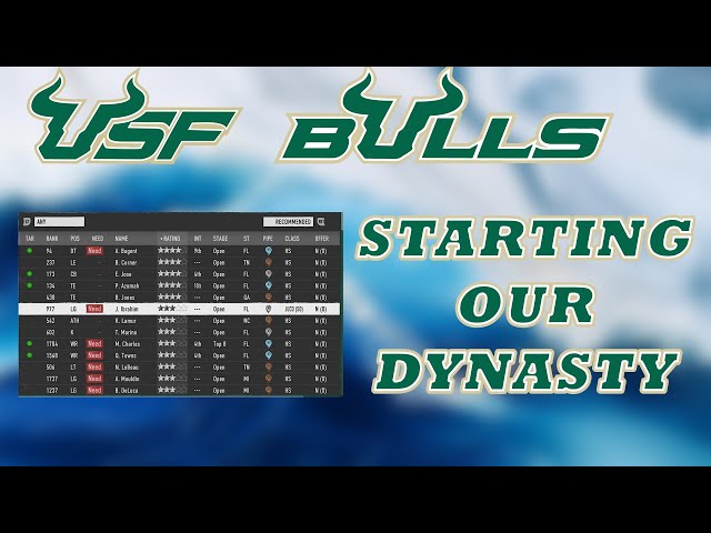 STARTING OUR USF BULLS DYNASTY | RECRUITING | COLLEGE FOOTBALL 25