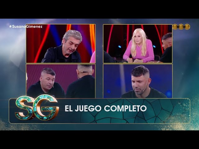 Susana Giménez y Ricardo Darín jugaron al truco contra el Kun Agüero y Pablito Lescano