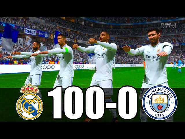 FIFA 23 | RONALDO, MESSI, MBAPPE, NEYMAR, ALL STARS | REAL MADRID 100 - 0 MANCHESTER CITY