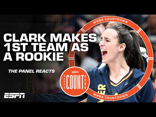 All-WNBA teams revealed 📋 Caitlin Clark is 1st rookie on First Team since 2008 | WNBA Countdown