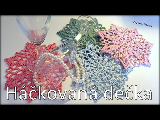 Jednoduchá háčkovaná dečka/Easy crocheted doily (english subtitles)