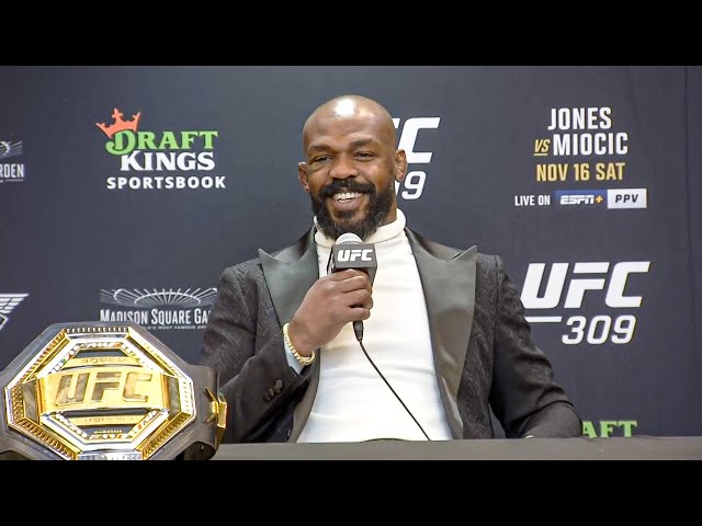 Jon Jones Post-Fight Press Conference | UFC 309