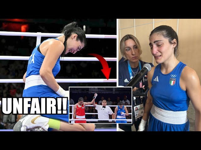 Boxer Makes Female Angela Carini QUIT in 46 Seconds After HARD BLOWS 2024 Paris Olympics!