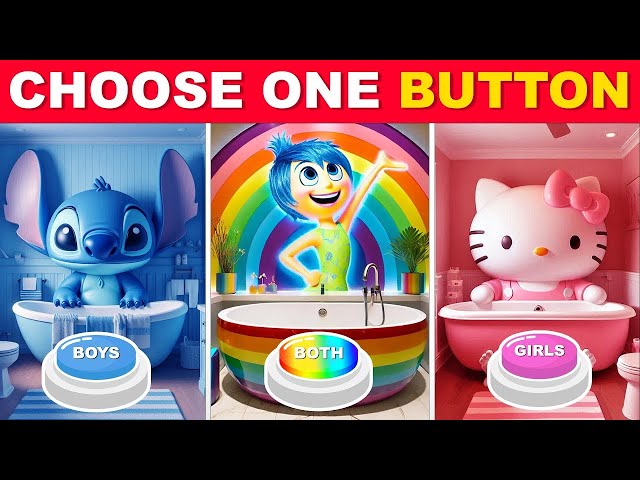 Choose One Button BOY or GIRL or BOTH Edition 💙🎀🌈 LookQuiz