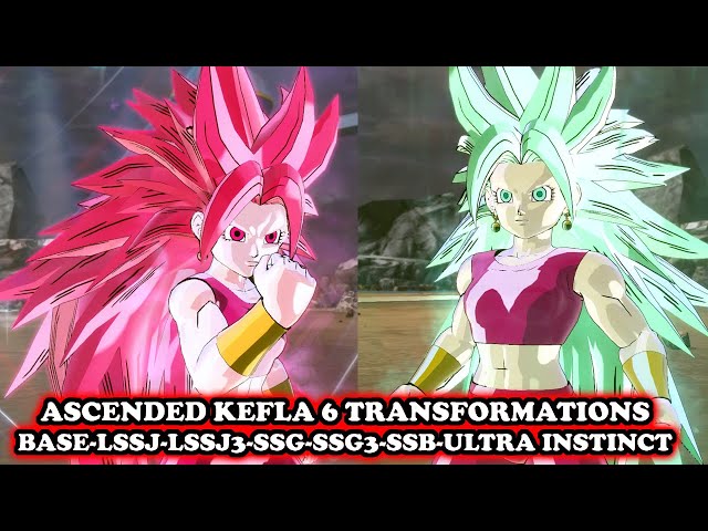 Ascended Kefla 6 Transformations [Base-LSSJ-LSSJ3-SSG-SSG3-SSB-UI] Dragon Ball Xenoverse 2 Mods