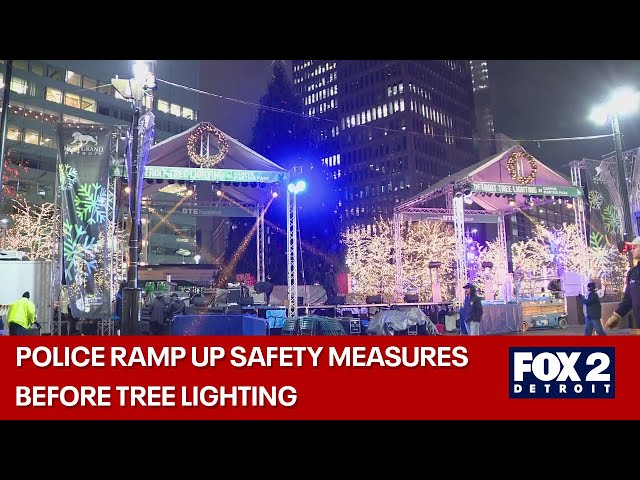 Detroit police working to keep people safe during annual tree lighting