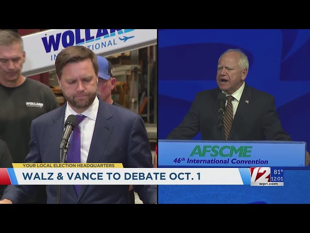 Local Election Headquarters: Tim Walz and JD Vance agree to VP debate