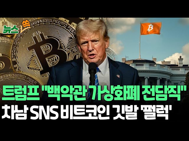 [뉴스쏙] '미스터 코인' 트럼프 "백악관에 전담직 신설 검토"｜트럼프 "가상화폐 규제완화…규제론자 해임"｜트럼프 차남, '백악관 위 비트코인 깃발' 합성사진 올려 / 연합뉴스TV