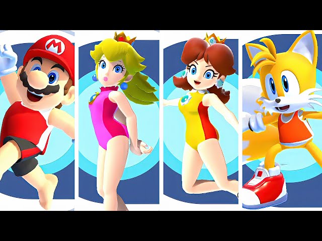 Mario & Sonic At The Olympic Games Tokyo 2020 Football Mario, Peach, Daisy, Tails (Hardest CPU)