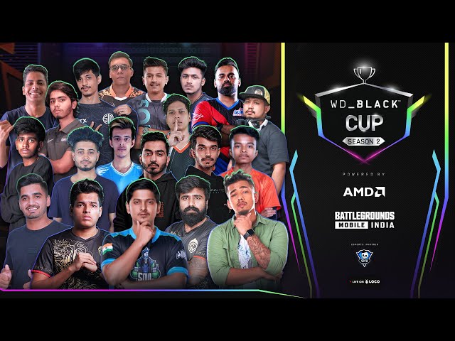 WD Black Cup Season 2 Powered By AMD | BGMI Day 2 | ft. Team SouL, GodLike Esports, Team XSpark