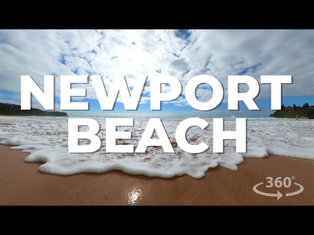 NEWPORT BEACH 360 WALK #beach #beachlife #beachvibes #beaches #ocean #oceansounds #360video