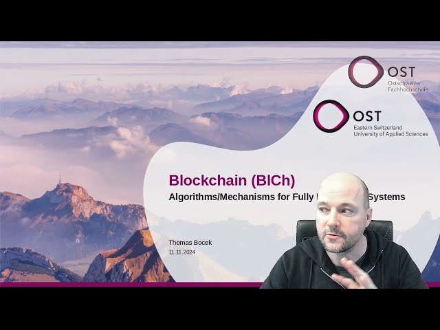 Blockchain Lecture - Algorithms/Mechanisms for Fully Distributed Systems