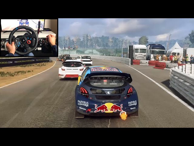 PEUGEOT 208 RX Rallycross - Dirt Rally 2.0 - Logitech G29 gameplay