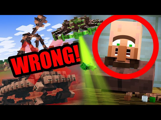 Everything WRONG with our videos: VILLAGER NEWS 2, 3 & 4!