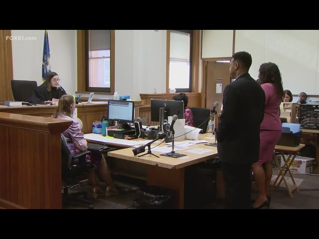 New London police officer appears in court after arrest on domestic violence charges