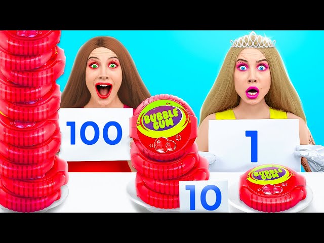 Barbie vs Friend Food Challenge | Only One Can Win by TeeHeeHee!