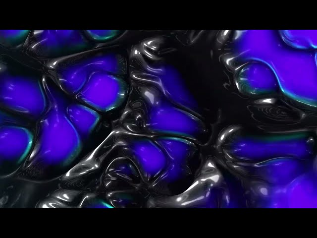 Black Ooze Neon Slime Abstract 4K Long Screensaver || Wallpaper || Background Video