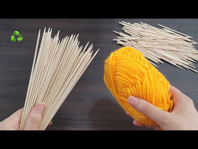 INCREDIBLE!! How to make money with wood stick and yarn at home - DIY recycling craft ideas