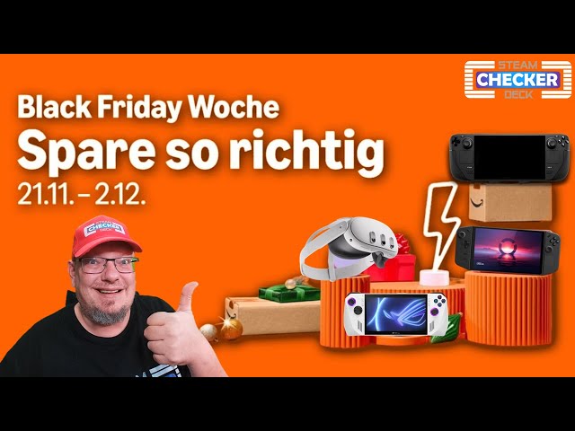 amazon Black Friday Woche ! | Die besten Deals für Steam Deck, Meta Quest 3, ROG Ally & Legion Go!