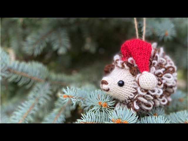 Knitted Hedgehog Ornament