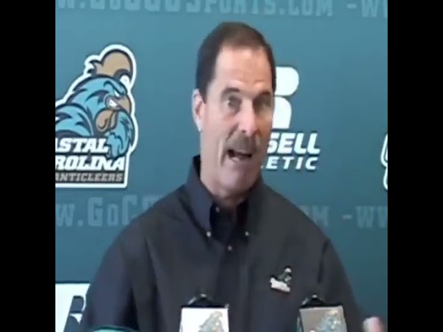 Coastal Carolina coach David Bennett's epic "dogs and cats" rant from 2011