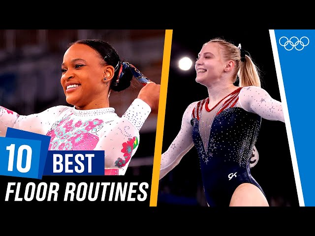 Top 10 scored women's floor routines at Tokyo 2020