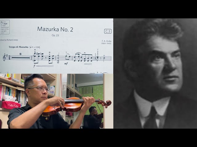 Drdla Mazurka No.2 Op.23, 2024 ABRSM violin grade 8 C3, 英國皇家小提琴八級試2024, 弗朗蒂謝克 得德拉 馬祖卡舞曲