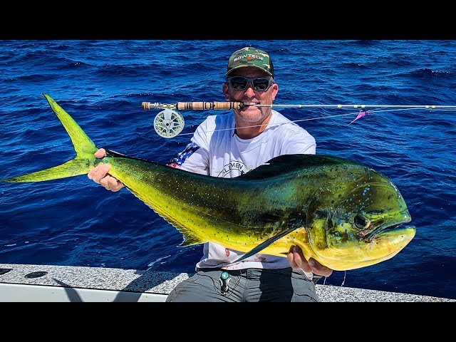 Massive MAHI on 8wt FLY!!! {Catch Clean Cook} Absolutely INCREDIBLE DAY!!!!