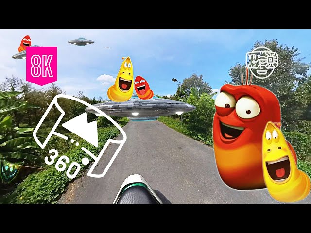 Red LARVA oi Oi oi Chase ME in 360 Degree Video-VR-8K- ULTRA HD